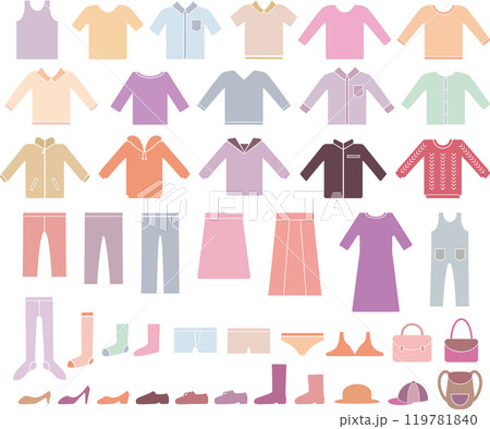 服装のセット淡い系 服装のセット淡い系 119781840