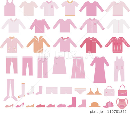 服装ピンク系 119781853