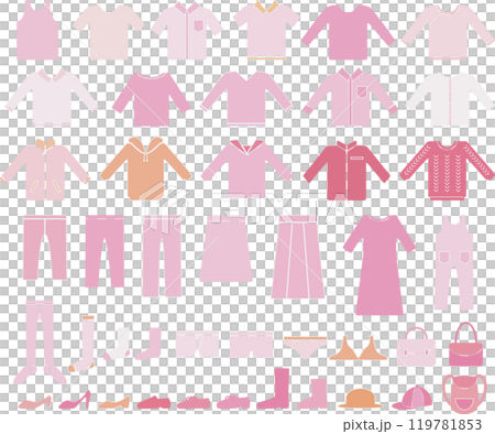 服装ピンク系 119781853
