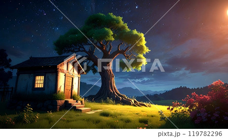 Beautiful view at night Beautiful view at night 119782296