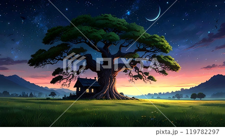 Beautiful view at night Beautiful view at night 119782297