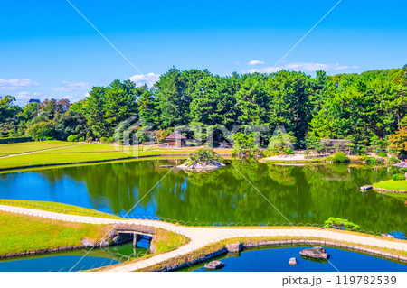 日本三名園 後楽園の景観 日本三名園 後楽園の景観 119782539