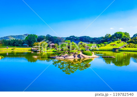 日本三名園 後楽園の景観 日本三名園 後楽園の景観 119782540