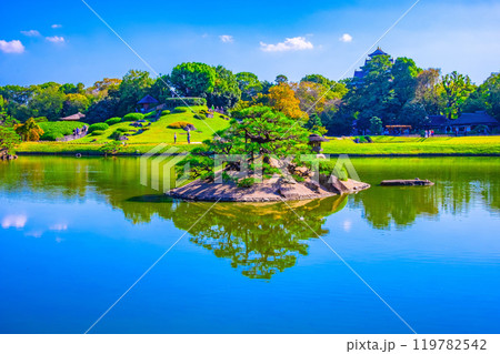 日本三名園 後楽園の景観 日本三名園 後楽園の景観 119782542