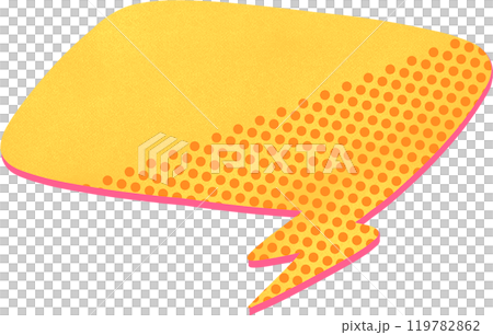 Post-it note shape in pop art style, yellow,digital paiting illustration 119782862