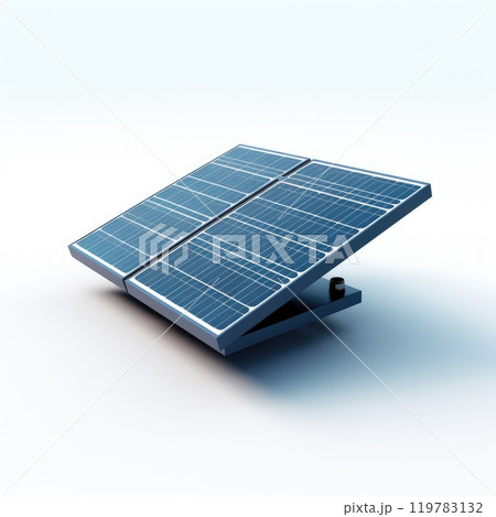 Photovoltaic solar panels isolated from the white background 119783132