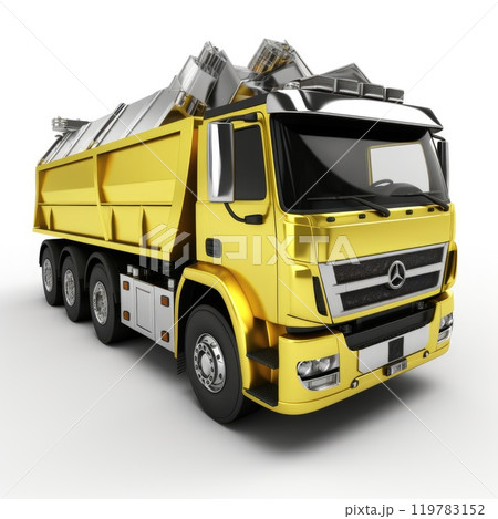 Dump Truck 3D rendering heavy construction machinery Dump Truck 3D rendering heavy construction machinery 119783152