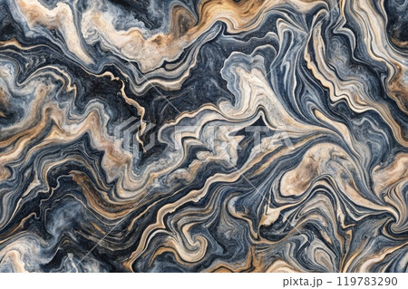 Marble alcohol ink Dusty pastel, neutral and golden marble. Alcohol ink imitation. Abstract waves, lines. 119783290