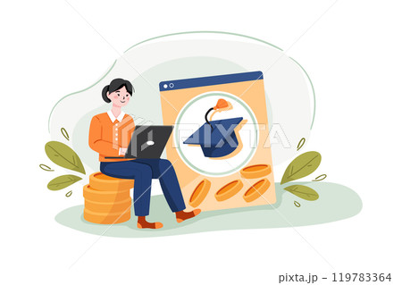 Economical system to get money for college or university. Economical system to get money for college or university. 119783364