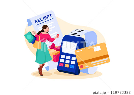 Print Out Shopping Transaction Print Out Shopping Transaction 119783388