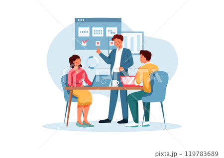 Marketing Director Finding Keywords For The Site 119783689