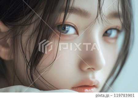 キレイな肌の美しい女性モデル「AI生成画像」 キレイな肌の美しい女性モデル「AI生成画像」 119783901