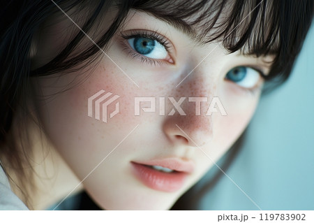 キレイな肌の美しい女性モデル「AI生成画像」 キレイな肌の美しい女性モデル「AI生成画像」 119783902