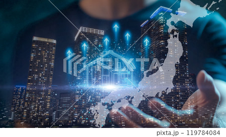 不動産成長のデジタル投影 不動産成長のデジタル投影 119784084