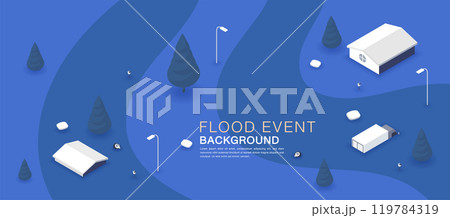 Background image of the flood event Background image of the flood event 119784319