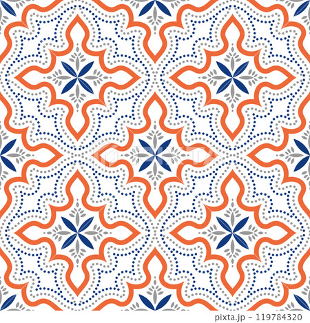 Seamless traditional colorful background pattern 119784320