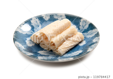 茹でた湯葉 茹でた湯葉 119784417