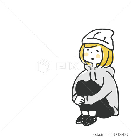 遠くを見る女性 遠くを見る女性 119784427