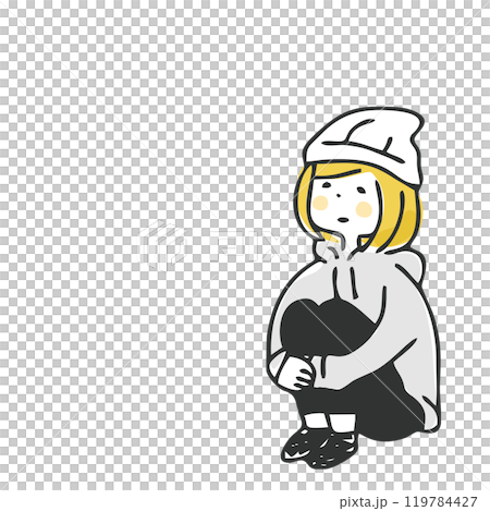 遠くを見る女性 遠くを見る女性 119784427