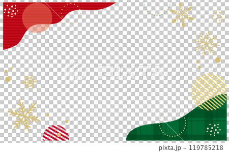 聖誕節可愛背景框素材 119785218