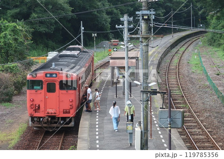 仁保駅の乗客 仁保駅の乗客 119785356