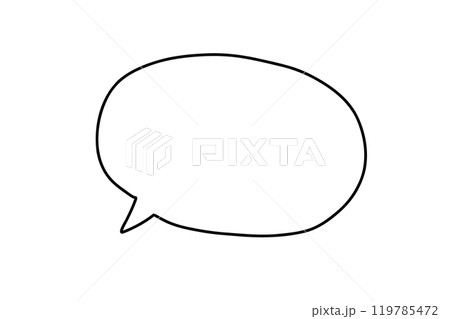 シンプルな吹き出しイラスト素材 119785472