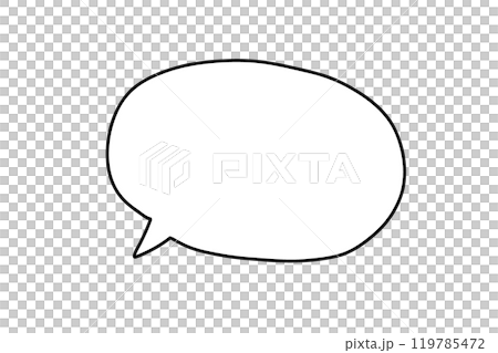 シンプルな吹き出しイラスト素材 119785472