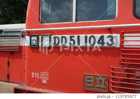 赤いディーゼル機関車 赤いディーゼル機関車 119785877