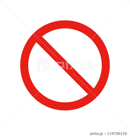 禁止マーク 119786239