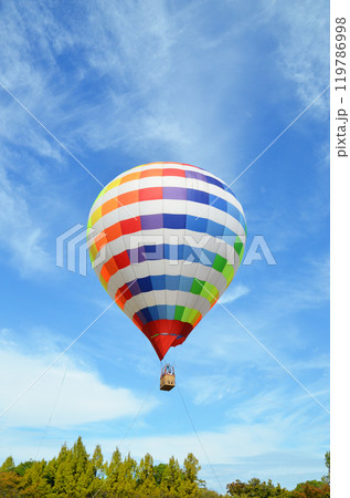 熱気球の係留フライト 119786998