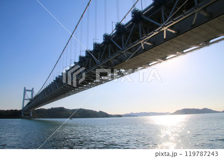 瀬戸大橋・下津井瀬戸大橋・田土浦公園から(岡山県・倉敷市) 瀬戸大橋・下津井瀬戸大橋・田土浦公園から(岡山県・倉敷市) 119787243