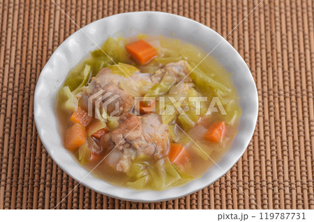 手羽元と野菜スープ 119787731