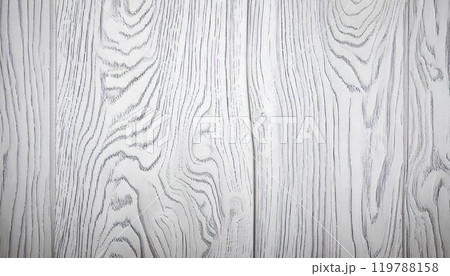 ホワイトカラーの木板・白木の木目の背景素材 Wood grain background materi 119788158