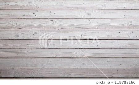 ホワイトカラーの木板・白木の木目の背景素材 Wood grain background materi 119788160