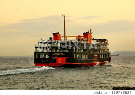 浦賀水道に現れた黒船… 東京湾フェリー『しらはま丸』 浦賀水道に現れた黒船… 東京湾フェリー『しらはま丸』 119788627