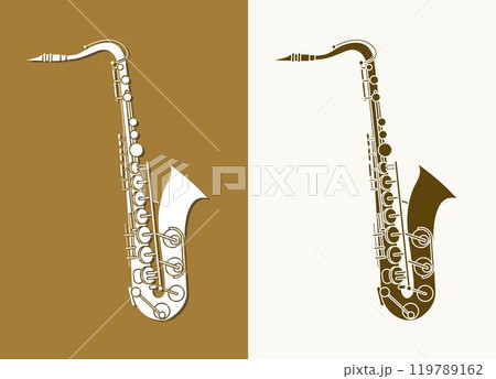 Saxophone Orchestra Instrument Cartoon Music Graphic Vector Saxophone Orchestra Instrument Cartoon Music Graphic Vector 119789162