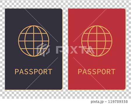 passport illustration 119789338