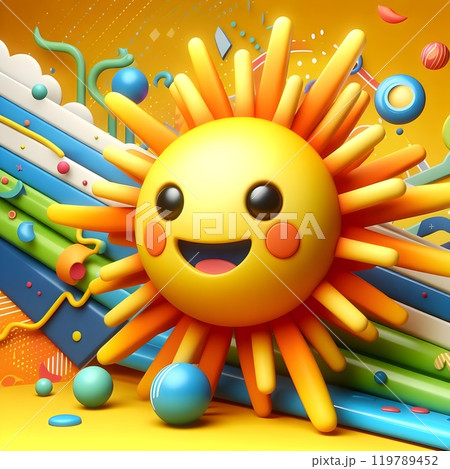 Fun and creative digital art of the sun. Fun and creative digital art of the sun. 119789452