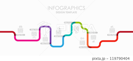 Infographic design template with place for your data. Vector illustration. 119790404
