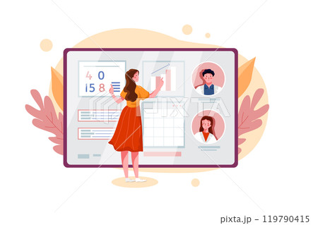 Online Doctor Consultation Illustrations 119790415