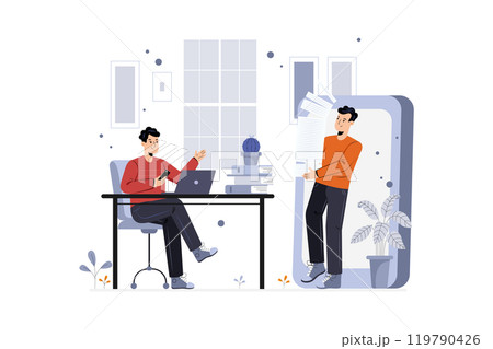 Safe Delivery Service Illustration Concept 119790426