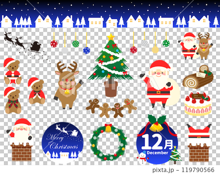 Christmas material set Christmas material set 119790566