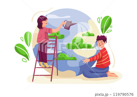Mothers Day Illustration Pack Mothers Day Illustration Pack 119790576