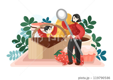 Mothers Day Illustration Pack Mothers Day Illustration Pack 119790586