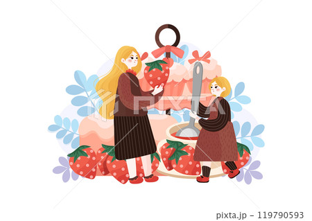Mothers Day Illustration Pack 119790593