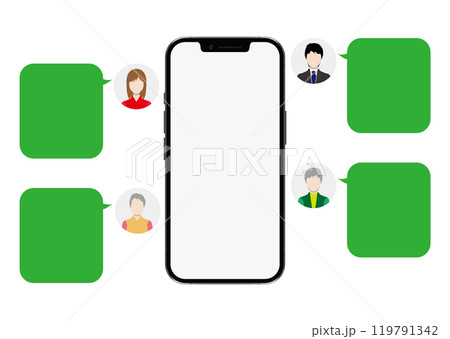 スマートフォンと口コミ 119791342