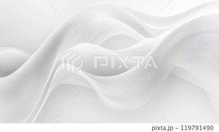 抽象的な白の波の背景 抽象的な白の波の背景 119791490