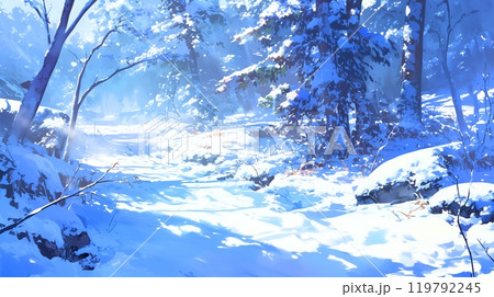 幻想的な雪の降る森2 幻想的な雪の降る森2 119792245