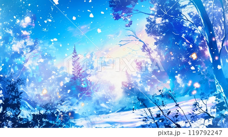 幻想的な雪の降る森3 幻想的な雪の降る森3 119792247