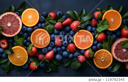 Assorted Fruits on Table 119792345